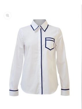 Pink Tartan White Shirt with Black Trim
